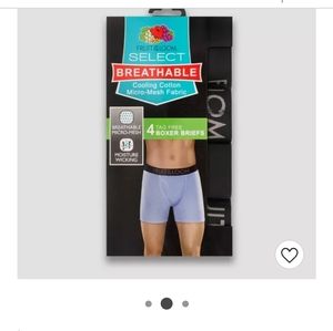Mens fruit of the loom boxer briefs 32-34 M